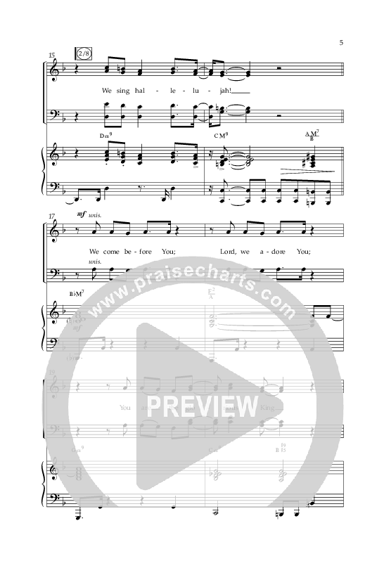 We Sing Hallelujah (Choral Anthem SATB) Anthem (SATB/Piano) (Lifeway Choral / Arr. Bradley Knight)