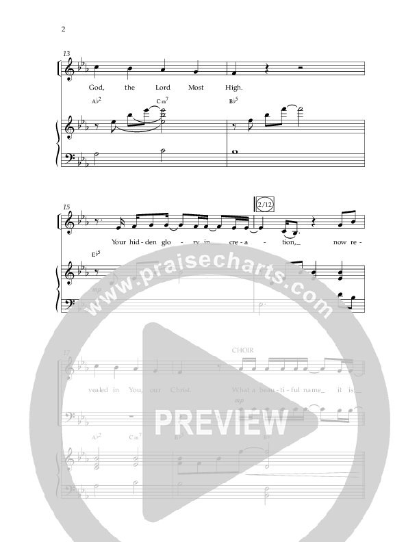 What A Beautiful Name with All Hail The Power Of Jesus' Name (Choral Anthem SATB) Anthem (SATB/Piano) (Lifeway Choral / Arr. Kirk Kirkland / Orch. Michael Lawrence)