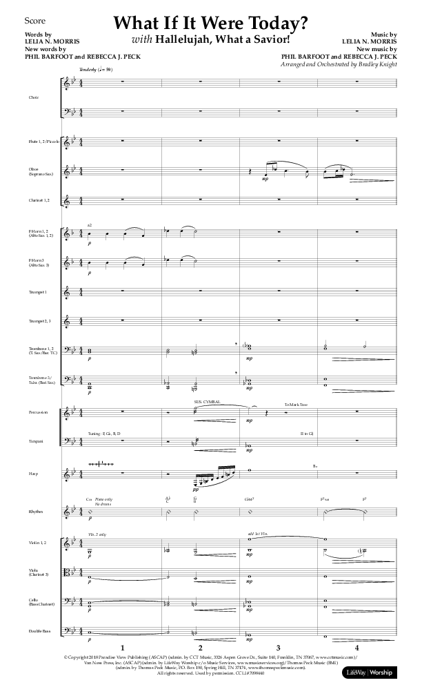 What If It Were Today with Hallelujah What A Savior (Choral Anthem SATB) Orchestration (Lifeway Choral / Arr. Bradley Knight)
