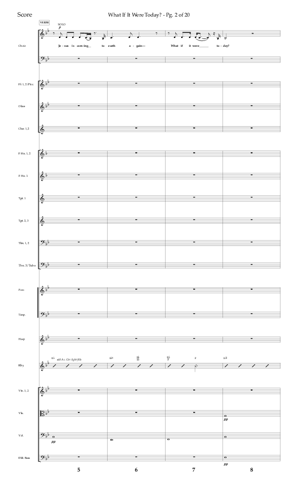 What If It Were Today with Hallelujah What A Savior (Choral Anthem SATB) Orchestration (Lifeway Choral / Arr. Bradley Knight)