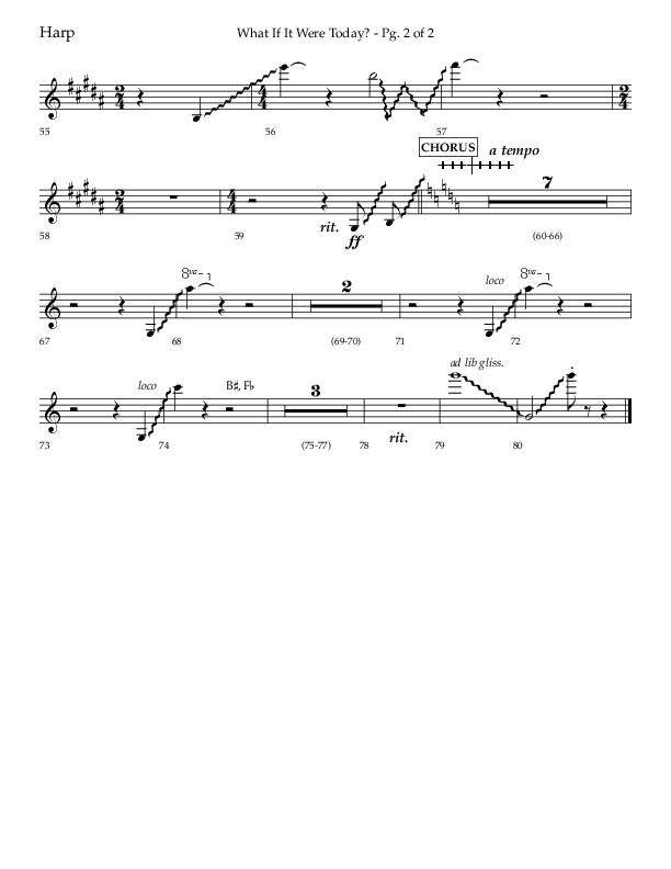 What If It Were Today with Hallelujah What A Savior (Choral Anthem SATB) Harp (Lifeway Choral / Arr. Bradley Knight)