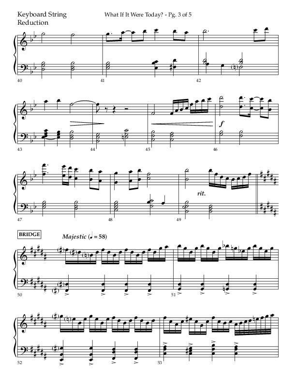 What If It Were Today with Hallelujah What A Savior (Choral Anthem SATB) String Reduction (Lifeway Choral / Arr. Bradley Knight)