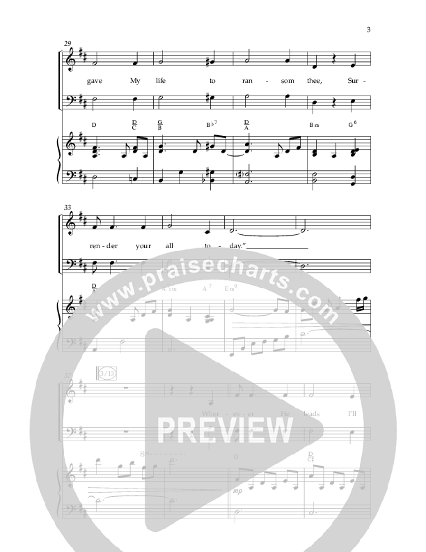 Wherever He Leads I'll Go (Choral Anthem SATB) Anthem (SATB/Piano) (Lifeway Choral / Arr. Travis Cottrell / Orch. Daniel Semsen)