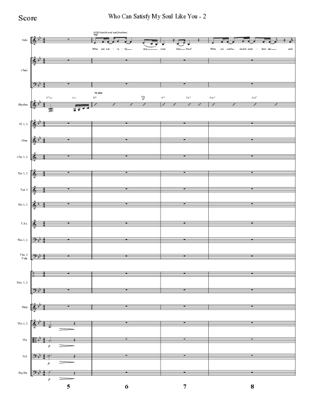 Who Can Satisfy My Soul Like You (Choral Anthem SATB) Conductor's Score (Lifeway Choral / Arr. Cliff Duren)