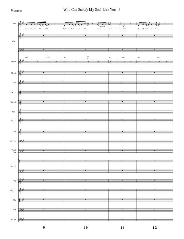 Who Can Satisfy My Soul Like You (Choral Anthem SATB) Conductor's Score (Lifeway Choral / Arr. Cliff Duren)