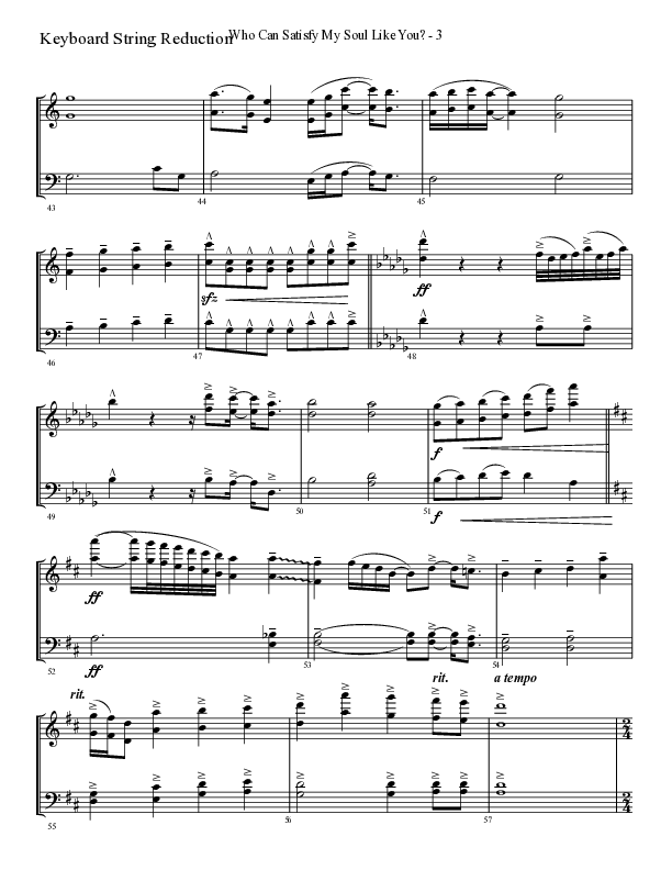 Who Can Satisfy My Soul (Choral Anthem SATB) String Reduction (Lifeway Choral / Arr. Cliff Duren)