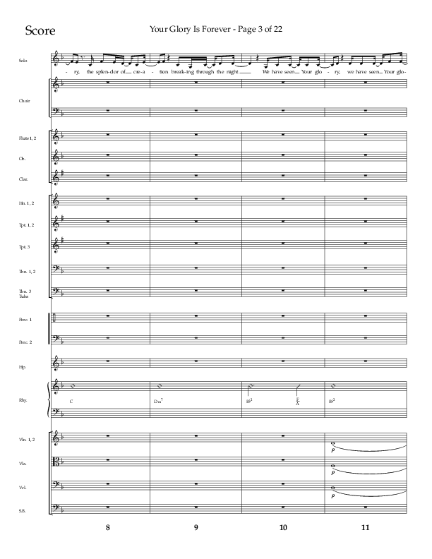 Your Glory Is Forever (Choral Anthem SATB) Conductor's Score (Lifeway Choral / Arr. Cliff Duren)