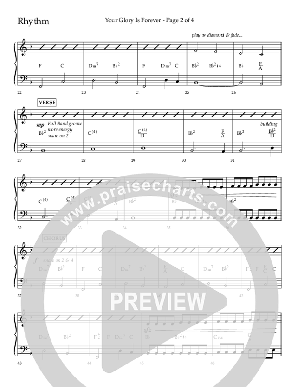 Your Glory Is Forever (Choral Anthem SATB) Lead Melody & Rhythm (Lifeway Choral / Arr. Cliff Duren)