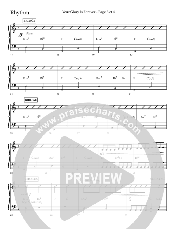 Your Glory Is Forever (Choral Anthem SATB) Lead Melody & Rhythm (Lifeway Choral / Arr. Cliff Duren)