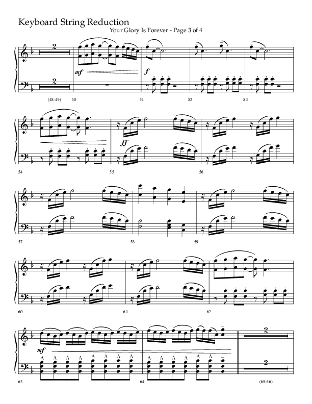 Your Glory Is Forever (Choral Anthem SATB) String Reduction (Lifeway Choral / Arr. Cliff Duren)