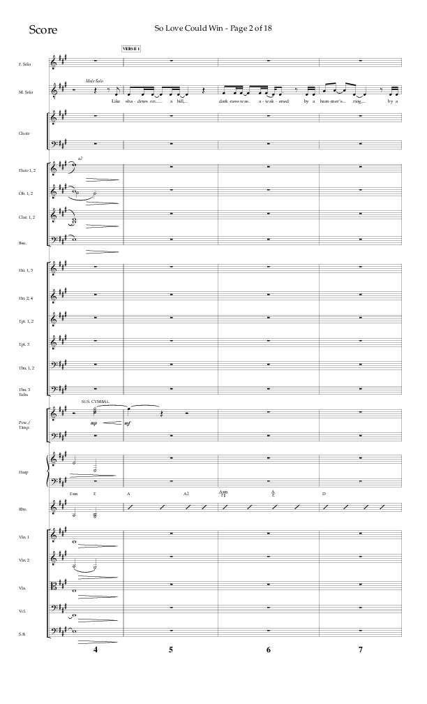 So Love Could Win (Choral Anthem SATB) Conductor's Score (Lifeway Choral / Arr. John Bolin / Don Koch / Orch. Daniel Semsen)