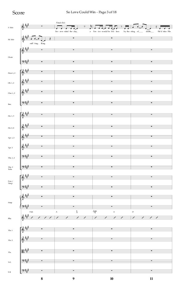 So Love Could Win (Choral Anthem SATB) Conductor's Score (Lifeway Choral / Arr. John Bolin / Don Koch / Orch. Daniel Semsen)