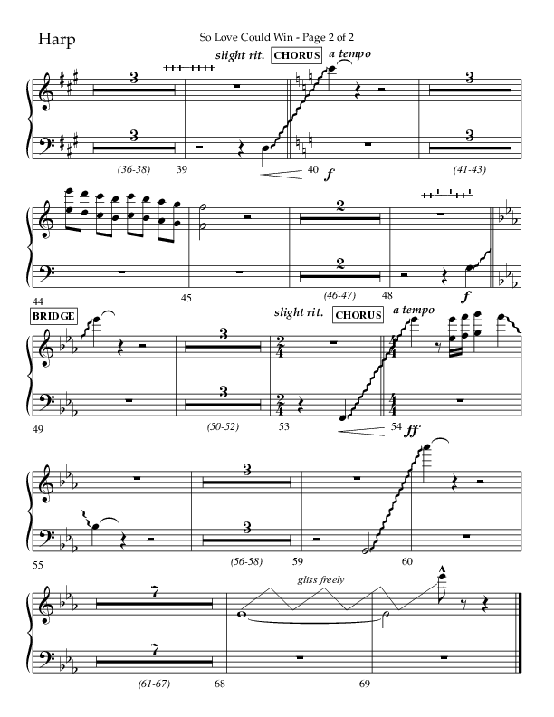 So Love Could Win (Choral Anthem SATB) Harp (Lifeway Choral / Arr. John Bolin / Don Koch / Orch. Daniel Semsen)