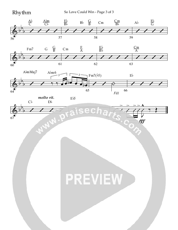 So Love Could Win (Choral Anthem SATB) Lead Melody & Rhythm (Lifeway Choral / Arr. John Bolin / Don Koch / Orch. Daniel Semsen)
