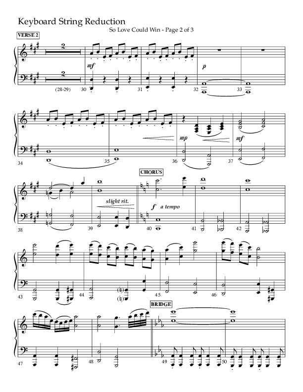 So Love Could Win (Choral Anthem SATB) String Reduction (Lifeway Choral / Arr. John Bolin / Don Koch / Orch. Daniel Semsen)