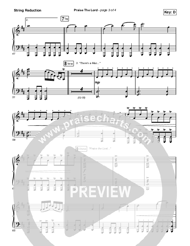 Praise The Lord (Live) String Reduction (Gateway Worship / Matthew Harris)