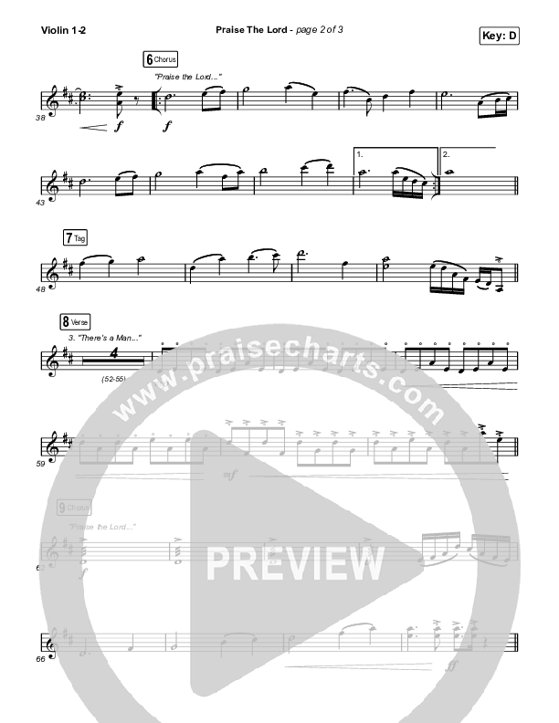 Praise The Lord (Live) String Pack (Gateway Worship / Matthew Harris)