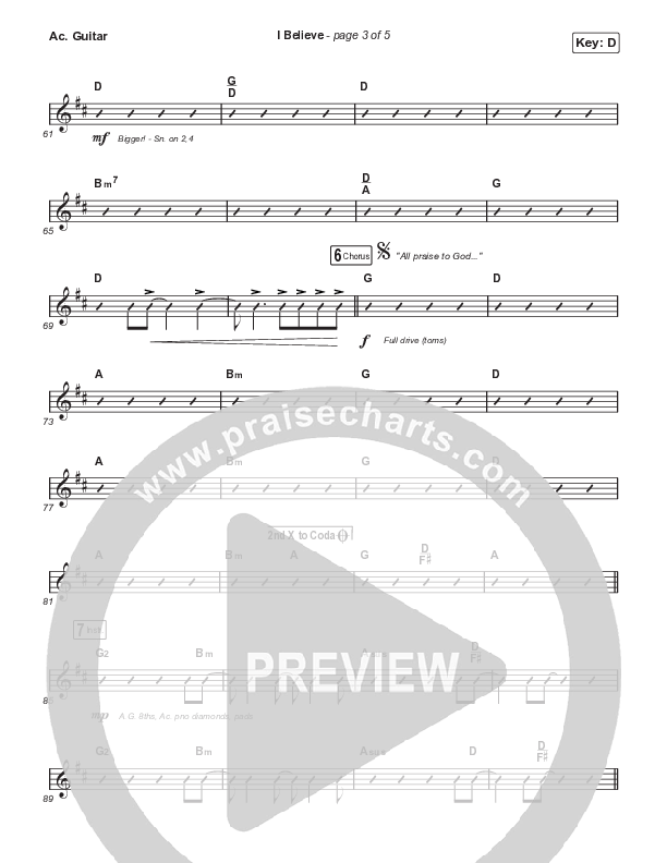 I Believe (Choral Anthem SATB) Acoustic Guitar (Phil Wickham / Arr. Mason Brown)