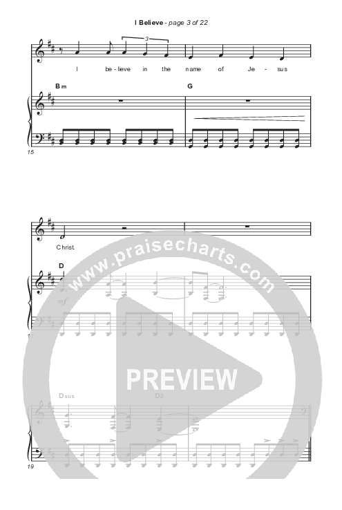 I Believe (Choral Anthem SATB) Octavo (SATB & Pno) (Phil Wickham / Arr. Mason Brown)