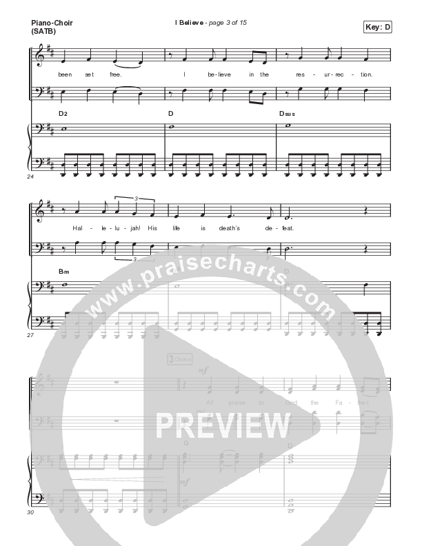I Believe (Choral Anthem SATB) Piano/Vocal (SATB) (Phil Wickham / Arr. Mason Brown)