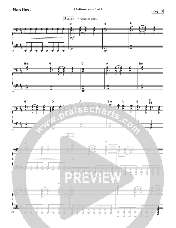 I Believe (Choral Anthem SATB) Piano Sheet (Phil Wickham / Arr. Mason Brown)