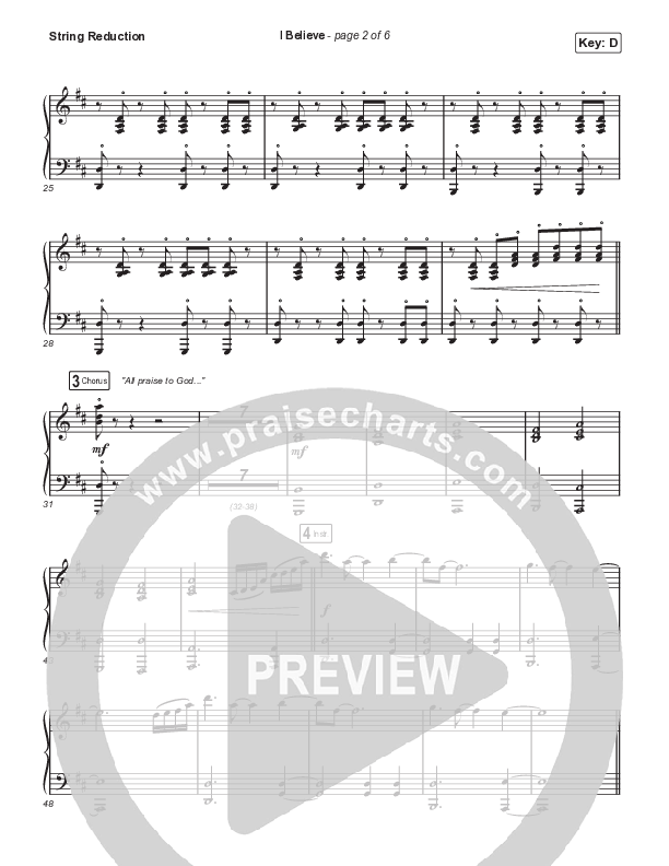 I Believe (Choral Anthem SATB) String Reduction (Phil Wickham / Arr. Mason Brown)