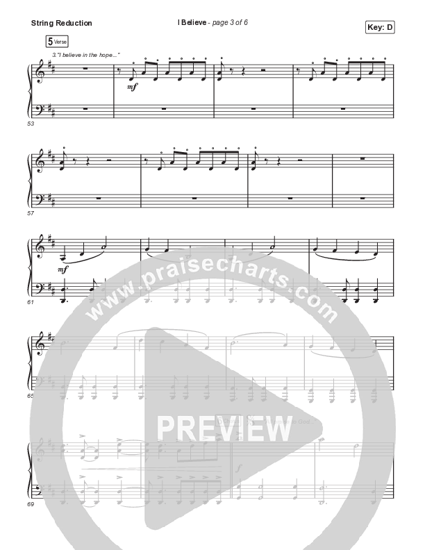 I Believe (Choral Anthem SATB) String Reduction (Phil Wickham / Arr. Mason Brown)