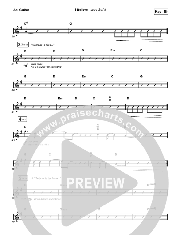 I Believe (Worship Choir/SAB) Acoustic Guitar (Phil Wickham / Arr. Mason Brown)