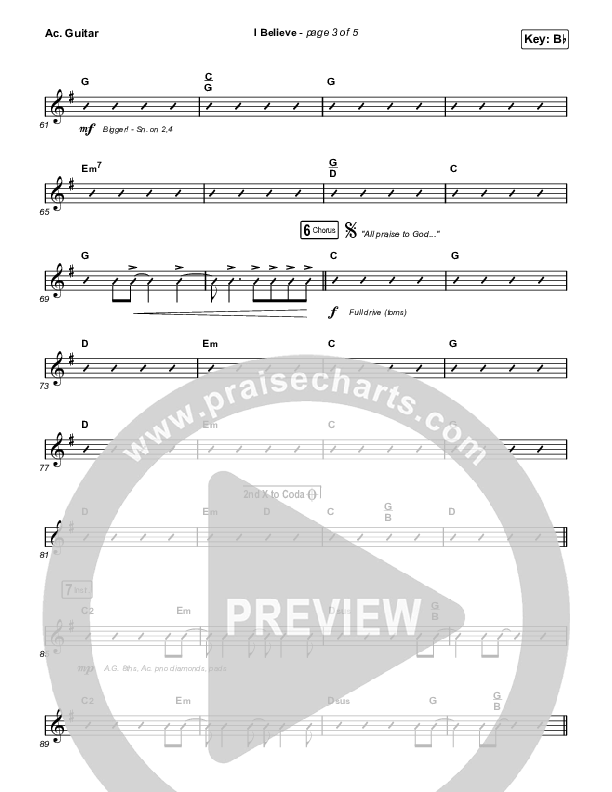 I Believe (Worship Choir/SAB) Acoustic Guitar (Phil Wickham / Arr. Mason Brown)