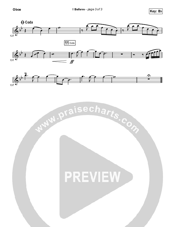 I Believe (Worship Choir/SAB) Oboe (Phil Wickham / Arr. Mason Brown)