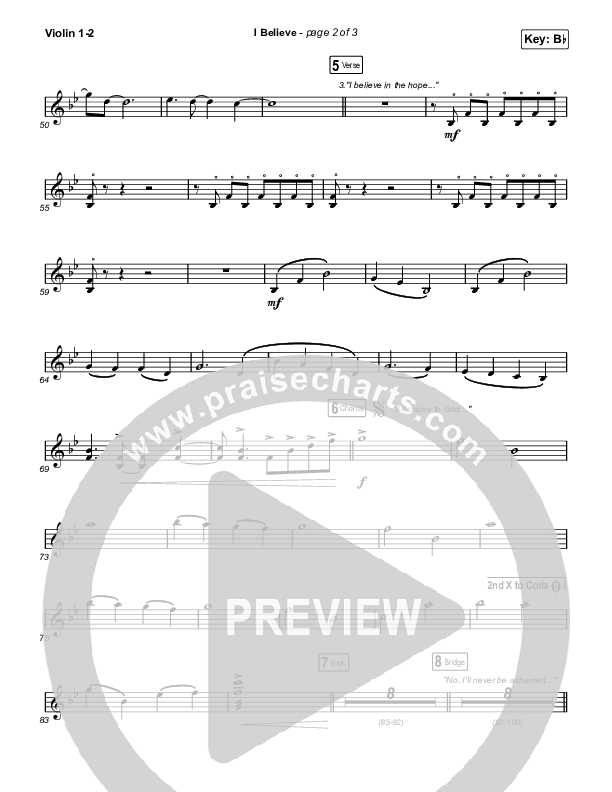 I Believe (Worship Choir/SAB) String Pack (Phil Wickham / Arr. Mason Brown)