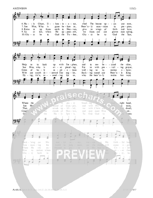 See, The Lord Ascends In Triumph Hymn Sheet (SATB) (Traditional Hymn)