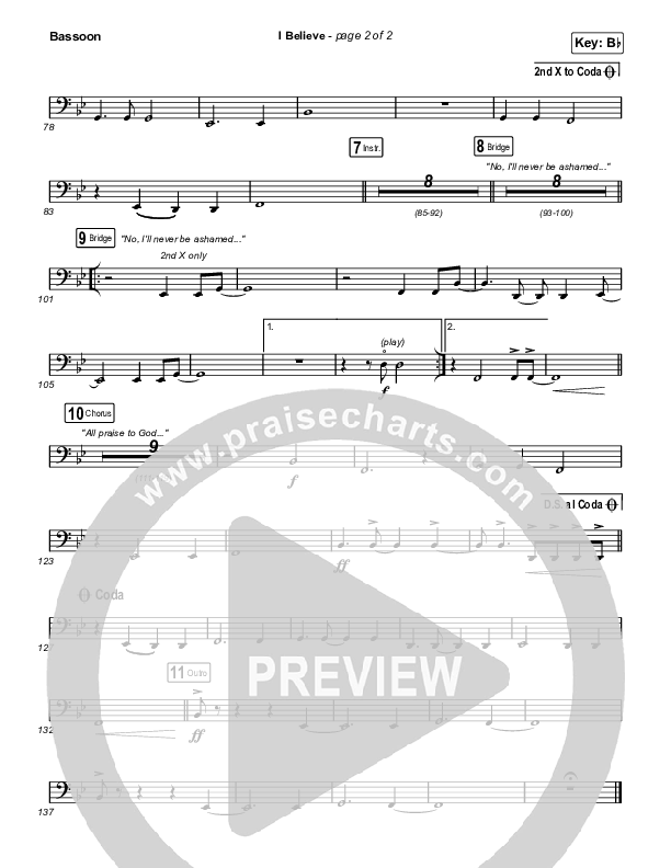 I Believe (Sing It Now) Bassoon (Phil Wickham / Arr. Mason Brown)