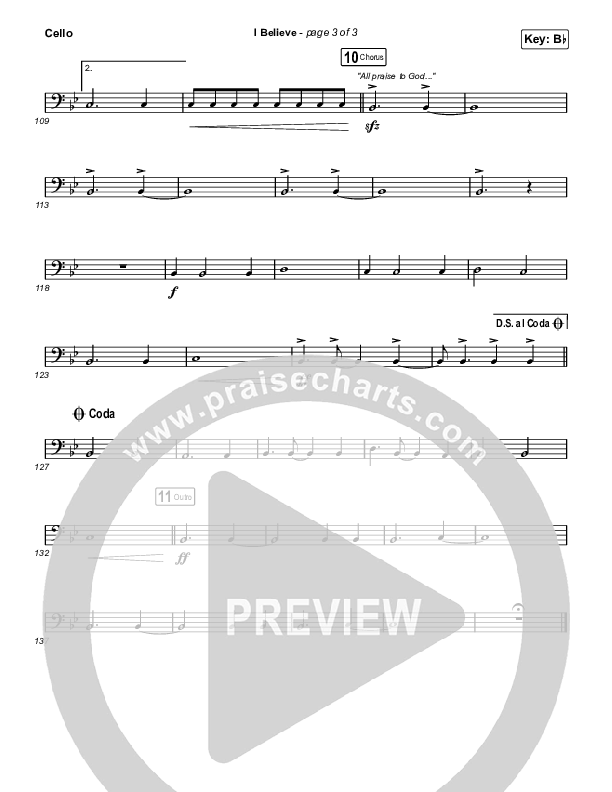 I Believe (Sing It Now) Cello (Phil Wickham / Arr. Mason Brown)