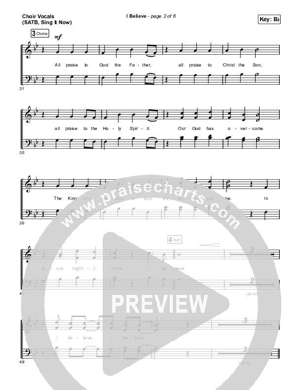 I Believe (Sing It Now) Choir Sheet (SATB) (Phil Wickham / Arr. Mason Brown)