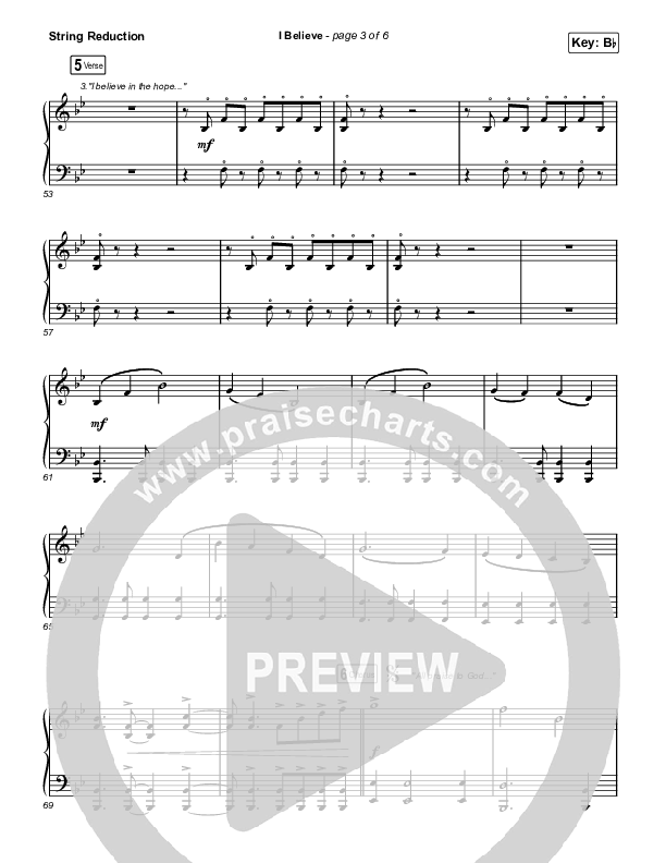 I Believe (Sing It Now) String Reduction (Phil Wickham / Arr. Mason Brown)