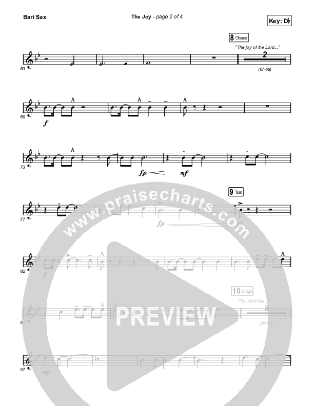 The Joy (Live) Bari Sax (The Belonging Co / Andrew Holt)