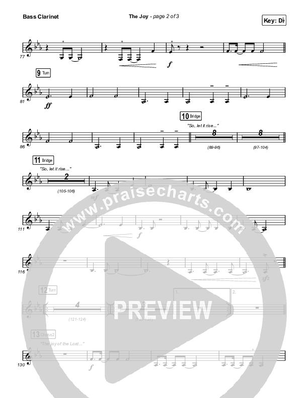 The Joy (Live) Bass Clarinet (The Belonging Co / Andrew Holt)