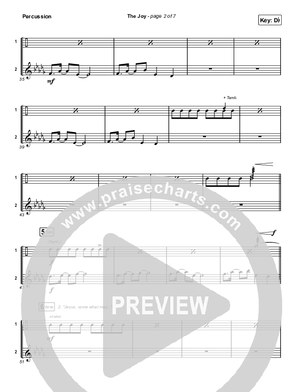 The Joy (Live) Percussion (The Belonging Co / Andrew Holt)