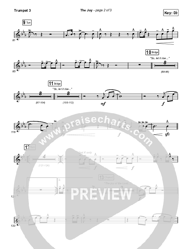 The Joy (Live) Trumpet 3 (The Belonging Co / Andrew Holt)