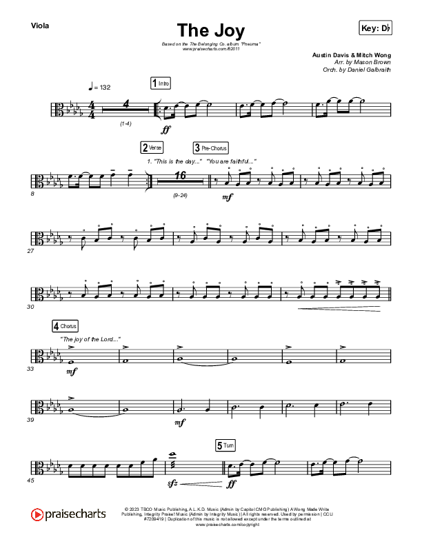 The Joy (Live) Viola (The Belonging Co / Andrew Holt)