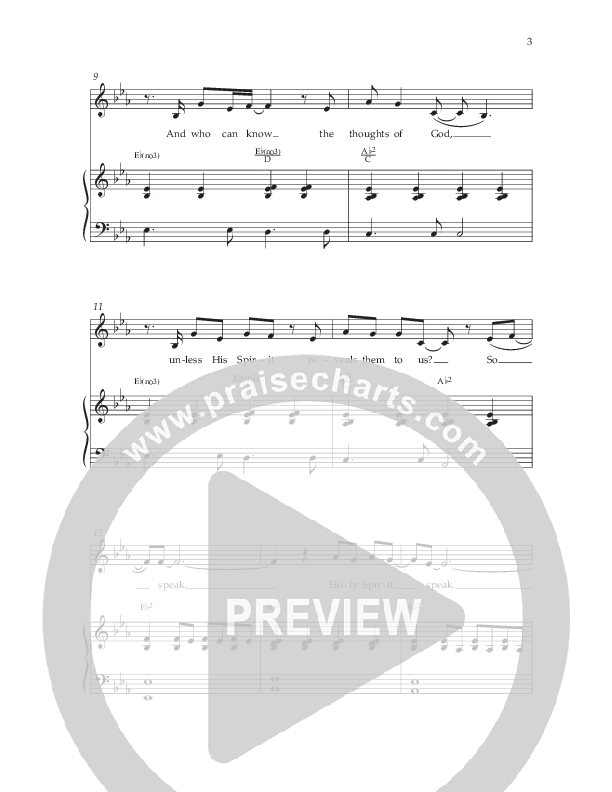Spirit Speak (Choral Anthem SATB) Anthem (SATB/Piano) (Lifeway Choral / Arr. Dennis Allen)