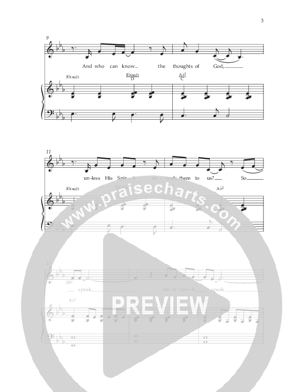 Spirit Speak (Choral Anthem SATB) Anthem (SATB/Piano) (Lifeway Choral / Arr. Dennis Allen)