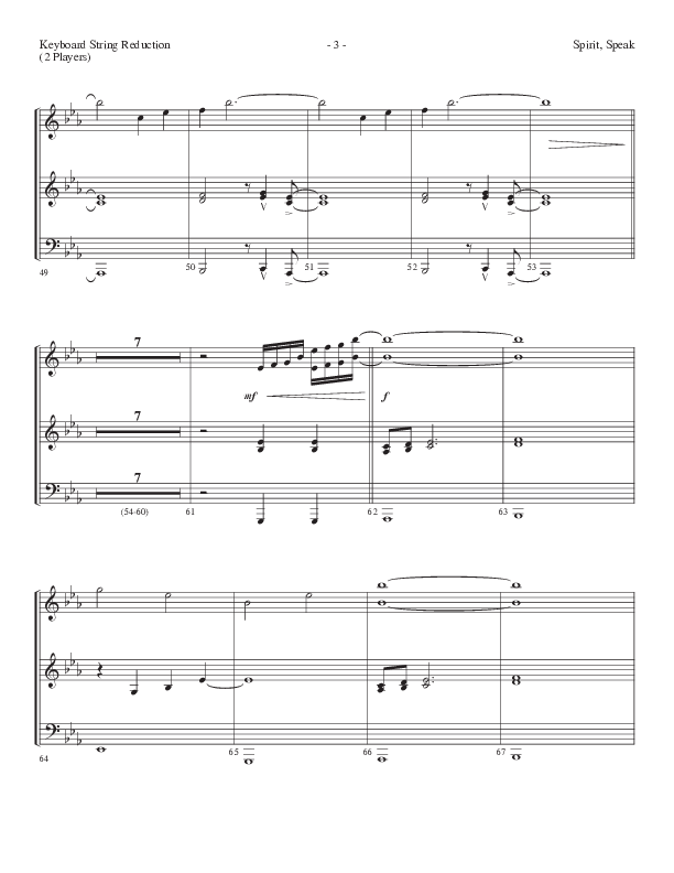 Spirit Speak (Choral Anthem SATB) String Reduction (Lifeway Choral / Arr. Dennis Allen)