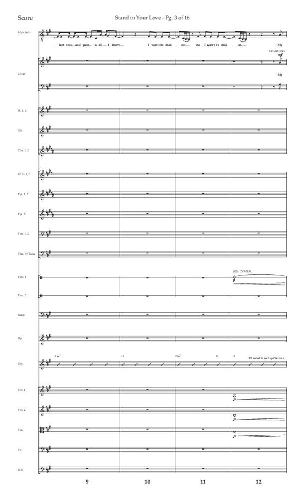 Stand In Your Love (Choral Anthem SATB) Conductor's Score (Lifeway Choral / Arr. David Wise / Orch. David Shipps)