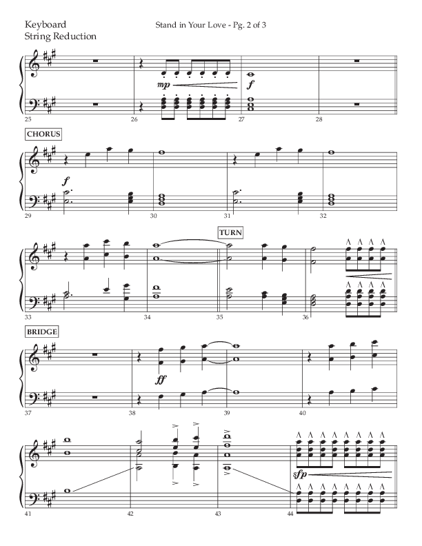 Stand In Your Love (Choral Anthem SATB) String Reduction (Lifeway Choral / Arr. David Wise / Orch. David Shipps)