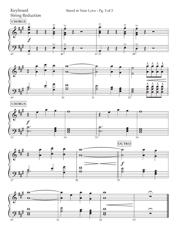 Stand In Your Love (Choral Anthem SATB) String Reduction (Lifeway Choral / Arr. David Wise / Orch. David Shipps)