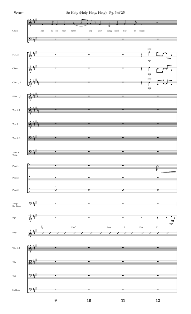 So Holy (Holy Holy Holy) (Choral Anthem SATB) Conductor's Score (Lifeway Choral / Arr. John Bolin / Orch. Cliff Duren)