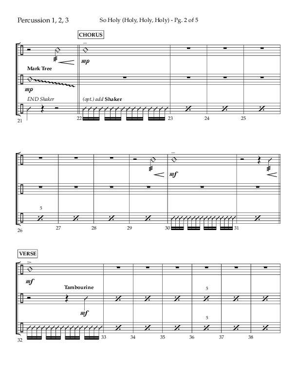 So Holy (Holy Holy Holy) (Choral Anthem SATB) Percussion (Lifeway Choral / Arr. John Bolin / Orch. Cliff Duren)