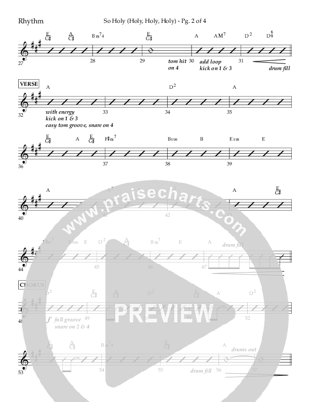 So Holy (Holy Holy Holy) (Choral Anthem SATB) Lead Melody & Rhythm (Lifeway Choral / Arr. John Bolin / Orch. Cliff Duren)